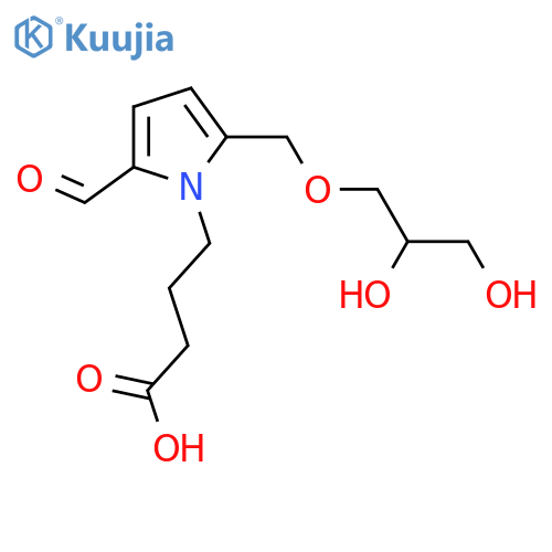 2-Formyl-5-(hydroxymethyl)-1H-pyrrole-1-butanoic acid; 2S,3-Dihydroxypropyl ether structure