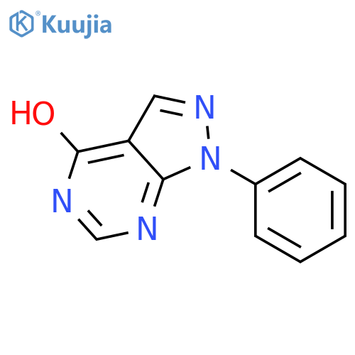 1-phenyl-1H,4H,5H-pyrazolo[3,4-d]pyrimidin-4-one structure