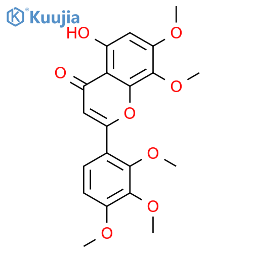 5-hydroxy-7,8,2',3',4'-pentamethoxyflavone structure
