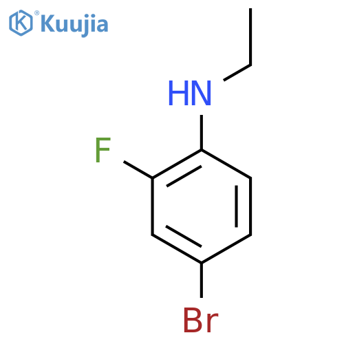 4-Bromo-N-ethyl-2-fluoroaniline structure