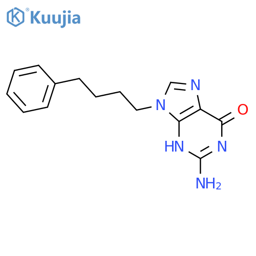 2-amino-9-(4-phenylbutyl)-3h-purin-6-one structure
