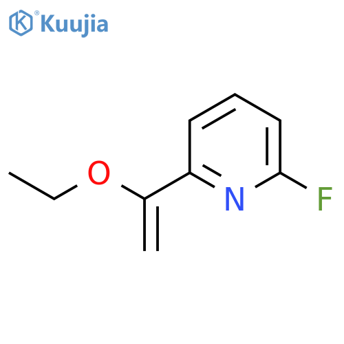 2-(1-Ethoxyethenyl)-6-fluoropyridine structure