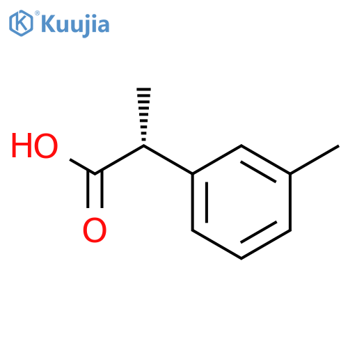 (2R)-2-(3-methylphenyl)propanoic acid structure