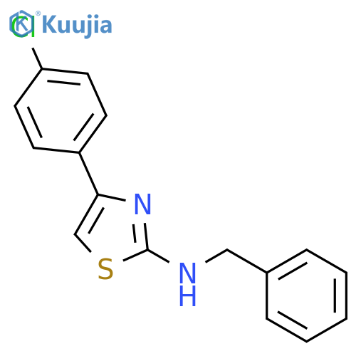 N-Benzyl-4-(4-chlorophenyl)-1,3-thiazol-2-amine structure