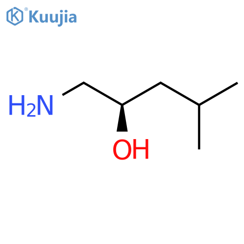 (2R)-1-amino-4-methylpentan-2-ol structure