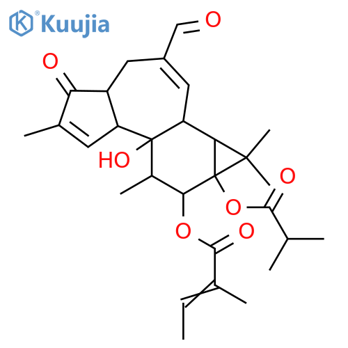 9,12,13,20-Tetrahydroxy-1,6-tigliadien-3-one; (4β,9α,12β,13α)-form, 20-Aldehyde, 12-tigloyl, 13-O-(2-methylpropanoyl) structure