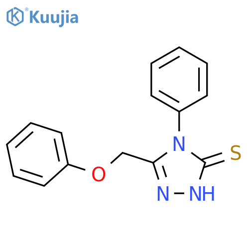 5-(Phenoxymethyl)-4-phenyl-4H-1,2,4-triazole-3-thiol structure