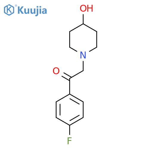 1-(4-Fluorophenyl)-2-(4-hydroxypiperidin-1-yl)ethan-1-one structure