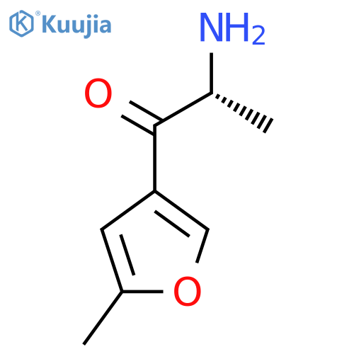 (2R)-2-amino-1-(5-methylfuran-3-yl)propan-1-one structure