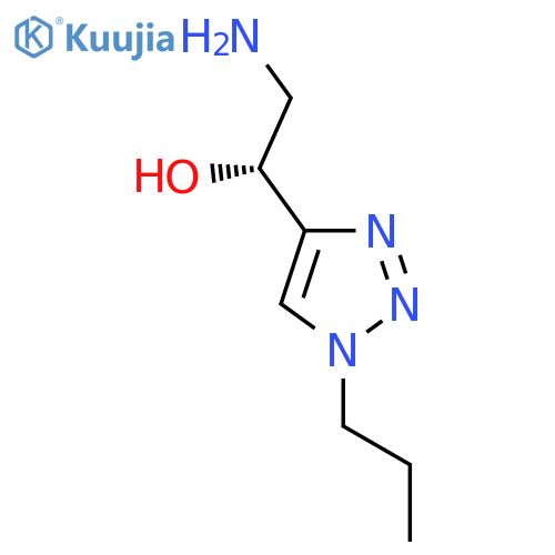 (1R)-2-amino-1-(1-propyl-1H-1,2,3-triazol-4-yl)ethan-1-ol structure