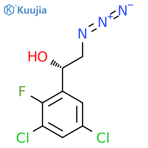 (1S)-2-azido-1-(3,5-dichloro-2-fluorophenyl)ethan-1-ol structure