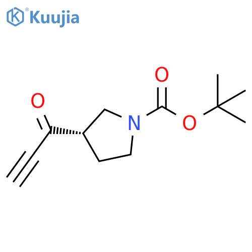 1-Pyrrolidinecarboxylic acid, 3-(1-oxo-2-propyn-1-yl)-, 1,1-dimethylethyl ester, (3S)- structure