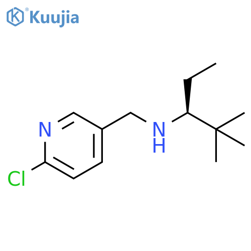 3-Pyridinemethanamine, 6-chloro-N-[(1S)-1-ethyl-2,2-dimethylpropyl]- structure