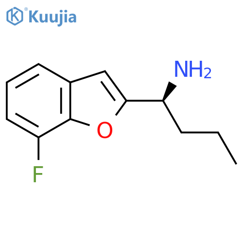 (1S)-1-(7-fluoro-1-benzofuran-2-yl)butan-1-amine structure
