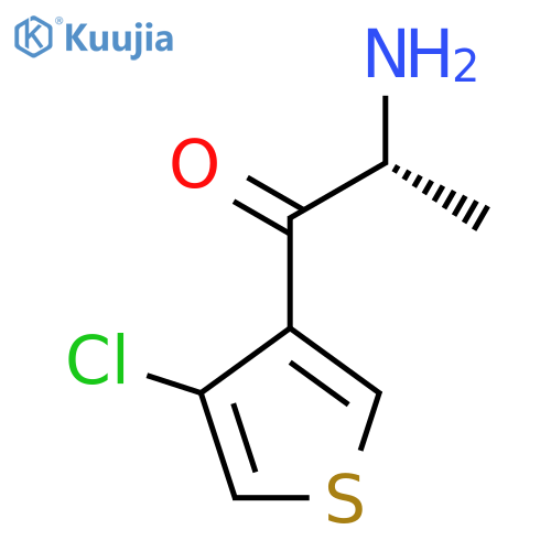 (2R)-2-amino-1-(4-chlorothiophen-3-yl)propan-1-one structure