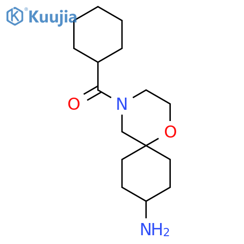 (6r,9r)-4-cyclohexanecarbonyl-1-oxa-4-azaspiro5.5undecan-9-amine structure