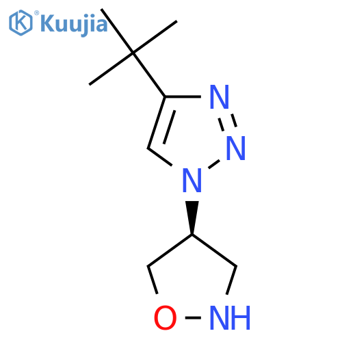 1H-1,2,3-Triazole, 4-(1,1-dimethylethyl)-1-(4S)-4-isoxazolidinyl- structure