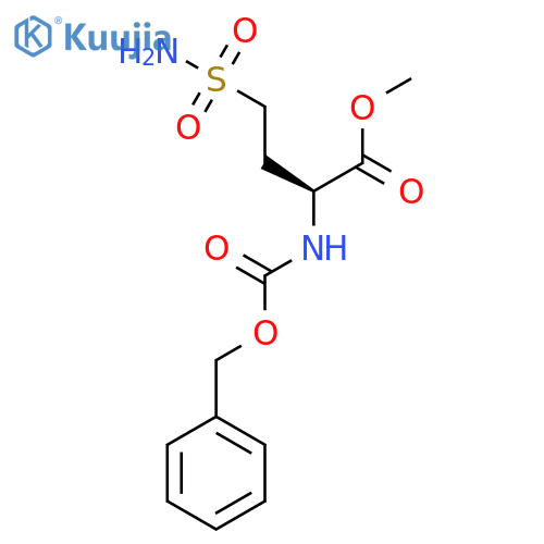 methyl (2S)-2-{[(benzyloxy)carbonyl]amino}-4-sulfamoylbutanoate structure