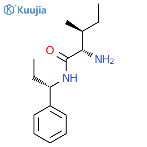 (2S,3S)-2-amino-3-methyl-N-[(1S)-1-phenylpropyl]pentanamide structure
