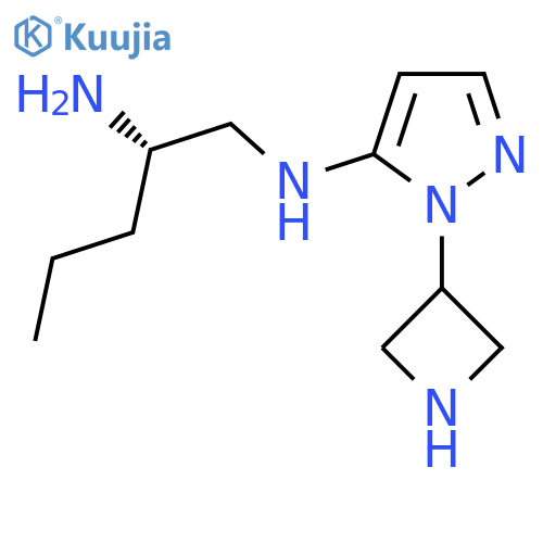 (2S)-N1-1-(azetidin-3-yl)-1H-pyrazol-5-ylpentane-1,2-diamine structure