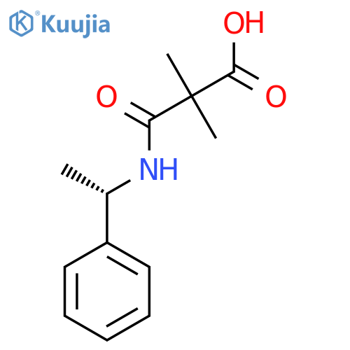 Propanoic acid, 2,2-dimethyl-3-oxo-3-[[(1S)-1-phenylethyl]amino]- structure