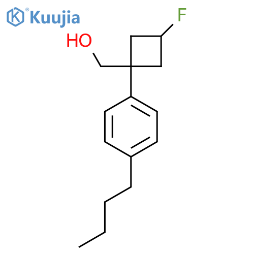 (1r,3r)-1-(4-butylphenyl)-3-fluorocyclobutylmethanol structure