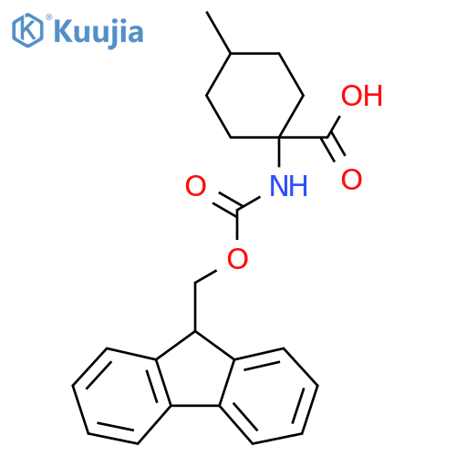 1-{[(9H-fluoren-9-ylmethoxy)carbonyl]amino}-4-methylcyclohexane-1-carboxylic acid structure