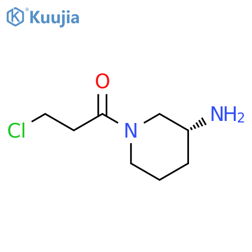 1-Propanone, 1-[(3R)-3-amino-1-piperidinyl]-3-chloro- structure