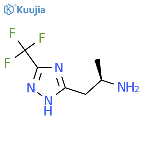 (2R)-1-[3-(trifluoromethyl)-1H-1,2,4-triazol-5-yl]propan-2-amine structure