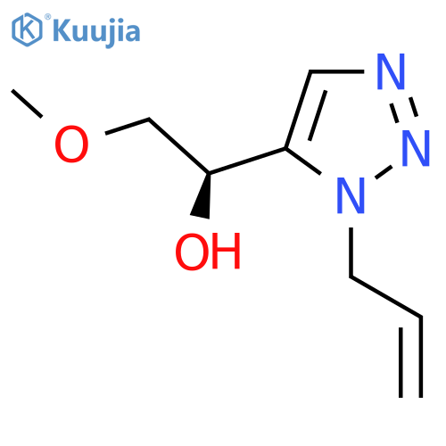 (1R)-2-methoxy-1-[1-(prop-2-en-1-yl)-1H-1,2,3-triazol-5-yl]ethan-1-ol structure