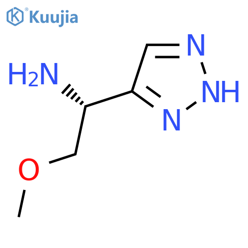 (1R)-2-methoxy-1-(1H-1,2,3-triazol-5-yl)ethan-1-amine structure