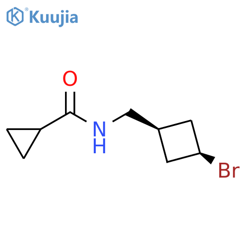 Cyclopropanecarboxamide, N-[(cis-3-bromocyclobutyl)methyl]- structure