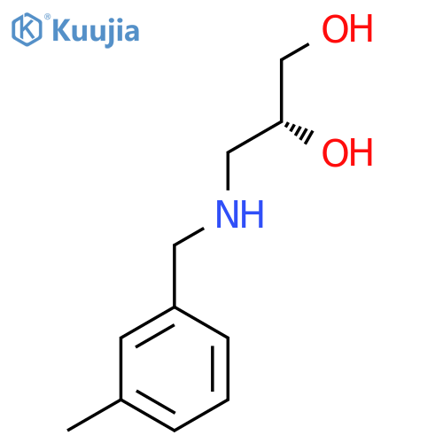 (2R)-3-{(3-methylphenyl)methylamino}propane-1,2-diol structure