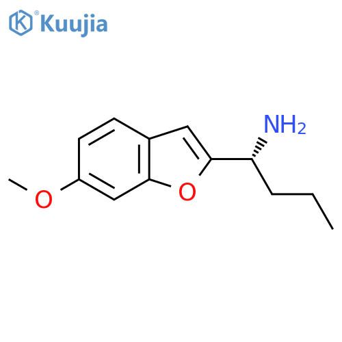 (1R)-1-(6-methoxy-1-benzofuran-2-yl)butan-1-amine structure