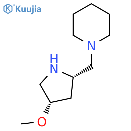 1-{[(2S,4S)-4-methoxypyrrolidin-2-yl]methyl}piperidine structure