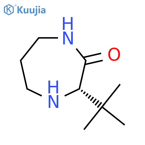 (3S)-3-tert-butyl-1,4-diazepan-2-one structure