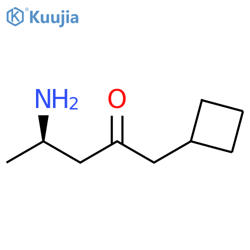 2-Pentanone, 4-amino-1-cyclobutyl-, (4R)- structure