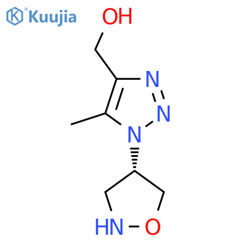 1H-1,2,3-Triazole-4-methanol, 1-(4S)-4-isoxazolidinyl-5-methyl- structure