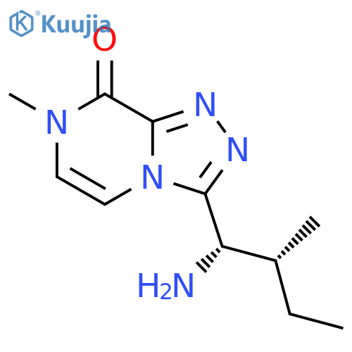 1,2,4-Triazolo[4,3-a]pyrazin-8(7H)-one, 3-[(1S,2R)-1-amino-2-methylbutyl]-7-methyl- structure