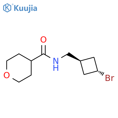 2H-Pyran-4-carboxamide, N-[(trans-3-bromocyclobutyl)methyl]tetrahydro- structure