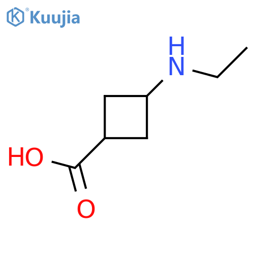 3-(Ethylamino)cyclobutane-1-carboxylic acid structure
