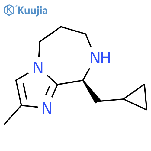 (9S)-9-(cyclopropylmethyl)-2-methyl-5H,6H,7H,8H,9H-imidazo[1,2-a][1,4]diazepine structure