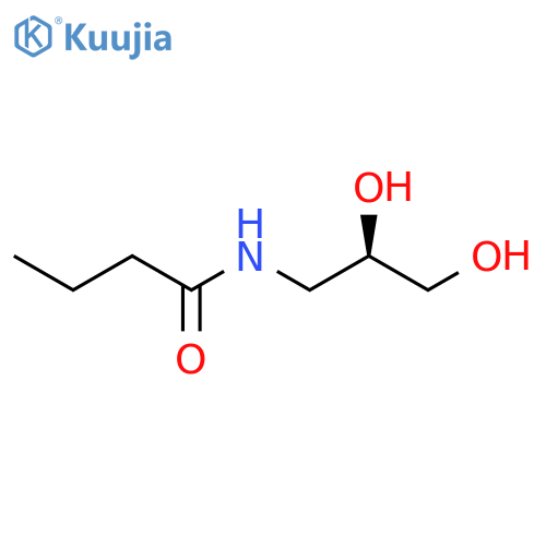 N-[(2R)-2,3-dihydroxypropyl]butanamide structure