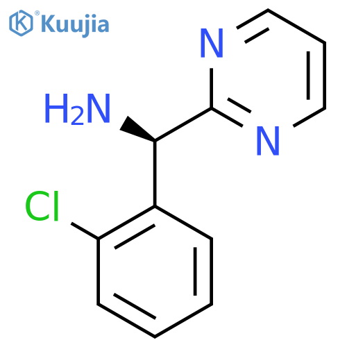 (R)-(2-chlorophenyl)(pyrimidin-2-yl)methanamine structure