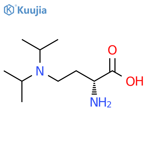 Butanoic acid, 2-amino-4-[bis(1-methylethyl)amino]-, (2R)- structure