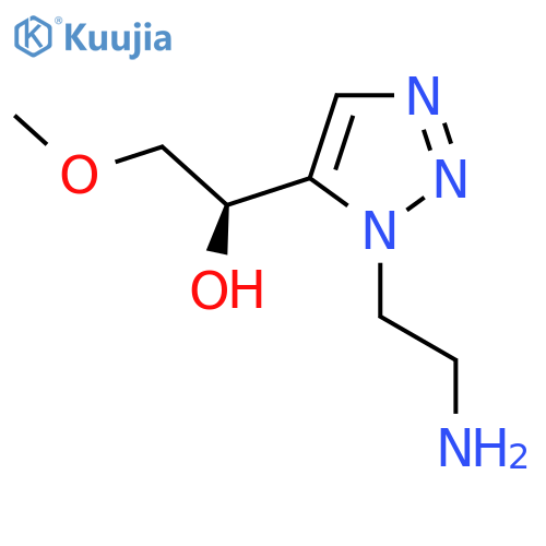 (1R)-1-[1-(2-aminoethyl)-1H-1,2,3-triazol-5-yl]-2-methoxyethan-1-ol structure