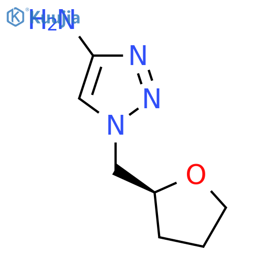 1-{(2S)-oxolan-2-ylmethyl}-1H-1,2,3-triazol-4-amine structure
