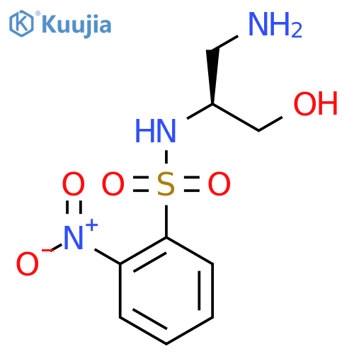 (2S)-1-amino-3-hydroxy-S-(2-nitrophenyl)propane-2-sulfonamido structure