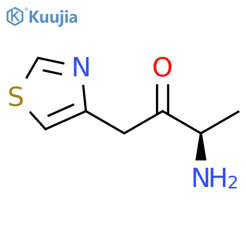 2-Butanone, 3-amino-1-(4-thiazolyl)-, (3R)- structure