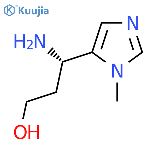 (3S)-3-amino-3-(1-methyl-1H-imidazol-5-yl)propan-1-ol structure